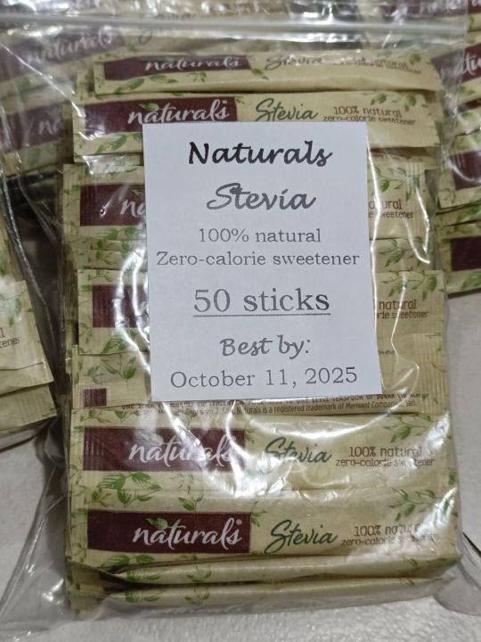 Naturals Stevia 25 50 100 Sticks Lazada PH