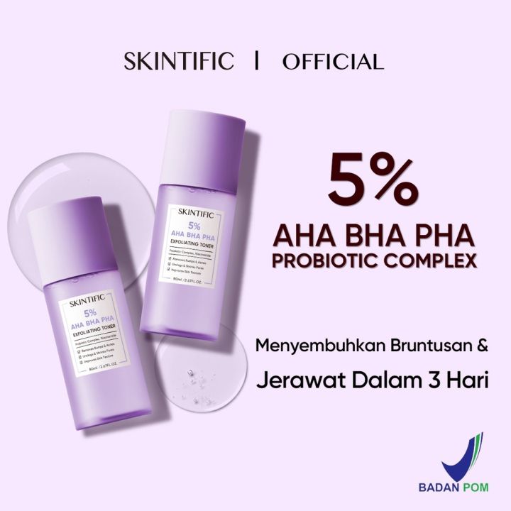 Skintific Aha Bha Pha Exfoliating Toner Ml Lazada Indonesia