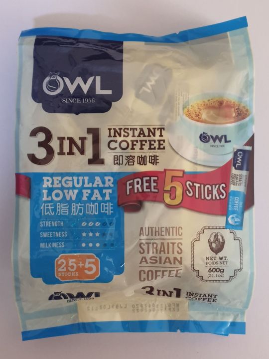 Owl In Instant Coffee Regular Low Fat Sticks Lazada Ph