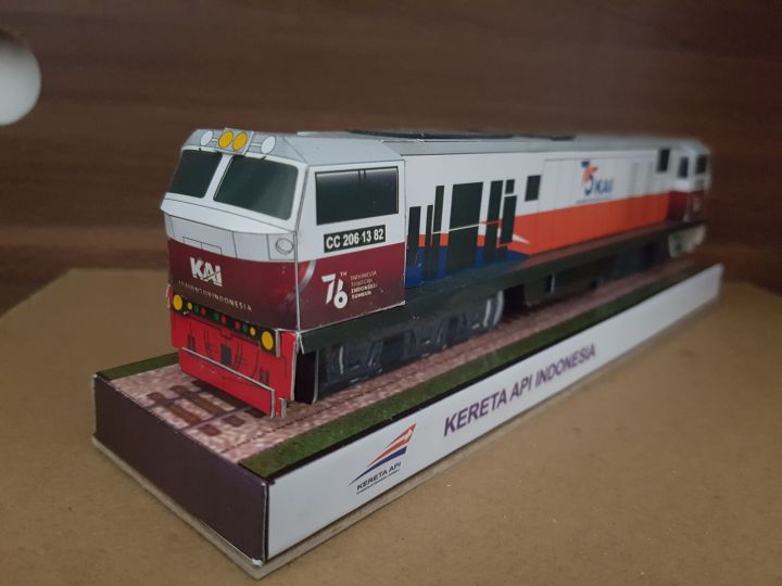 Miniatur Papercraft Kereta Api Kertas Cc Lazada Indonesia