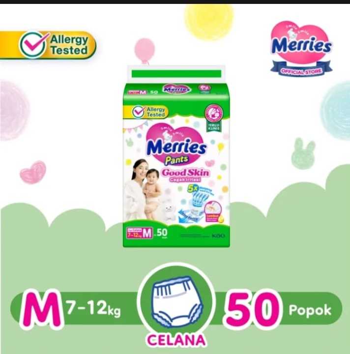 Merries Good Skin Jumbo Pants M L Xl Xxl Popok Celana