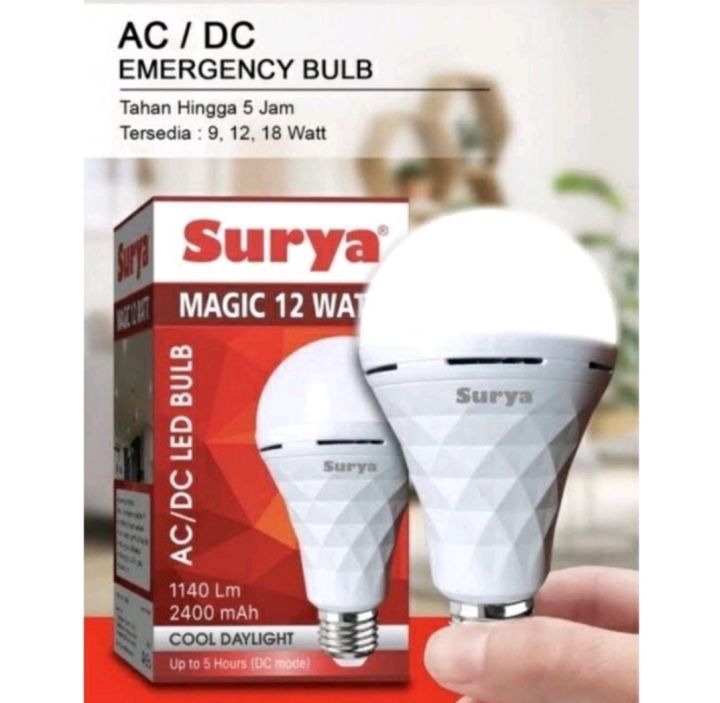 Lampu Emergency Led Surya Magic Watt Watt Watt Lampu Ajaib Lampu