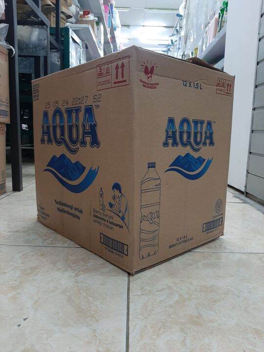 Aqua Air Botol Besar 1500ml Kardus Dus 12 Lazada Indonesia