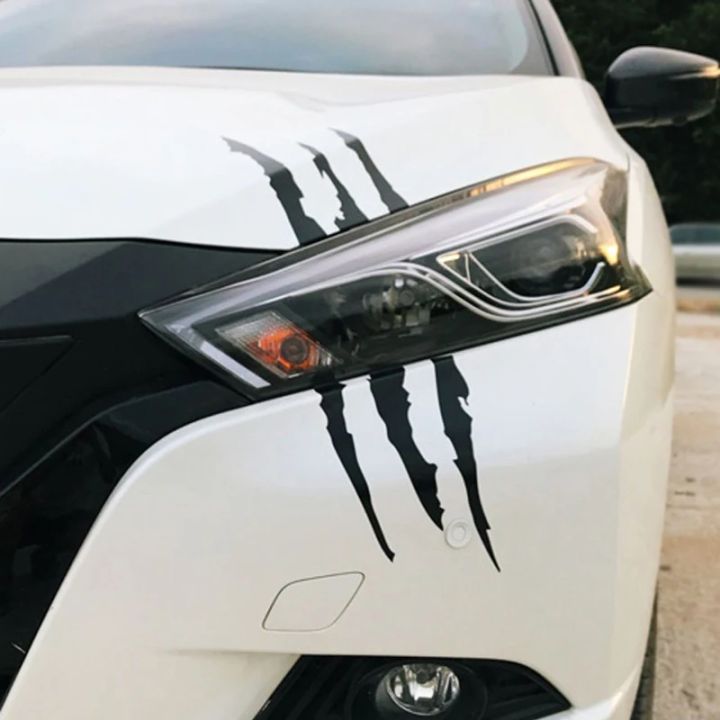 Colors Claw Marks Headlight Decal Car Sticker Monster Claw Marks Car