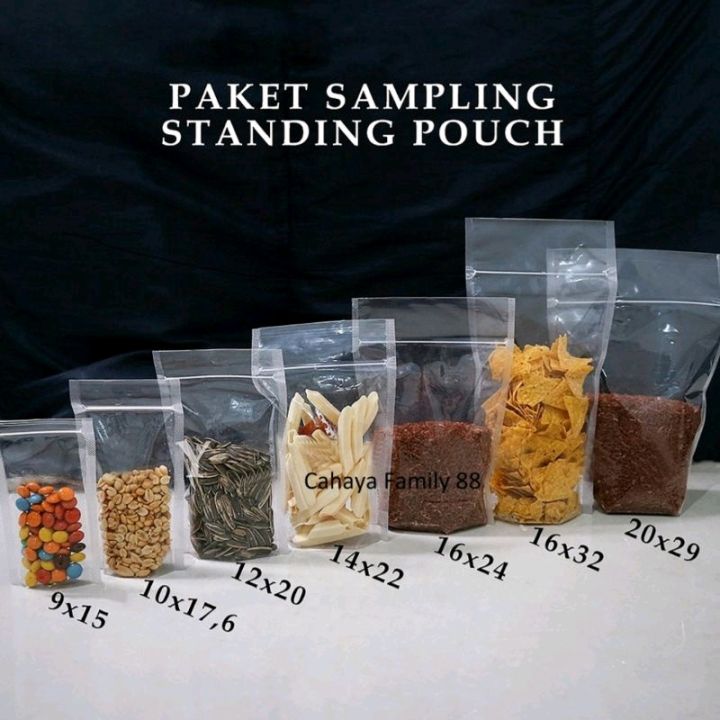 Standing Pouch Isi Lembar Double Seal Ukuran X X X X