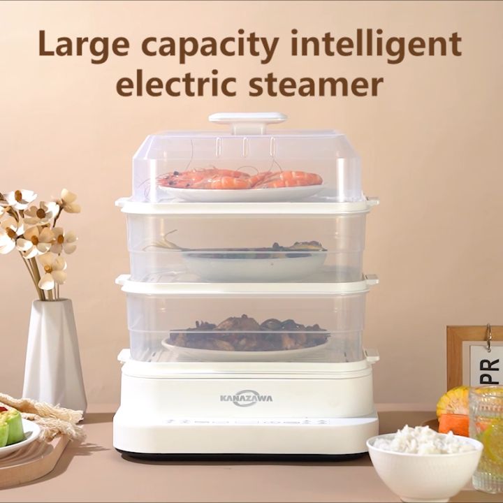 KANAZAWA Electric Steamer For Siomai Business Food Steamer 32L With