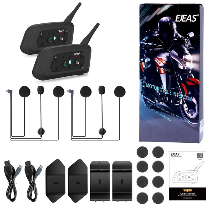 Motorcycle Intercom Ejeas V Pro Helmet Intercom Headset Motorcycle