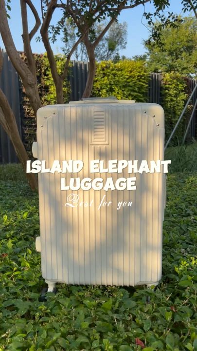 Island Elephant Luggage Inch Suitcase Abs Pc Material Travel