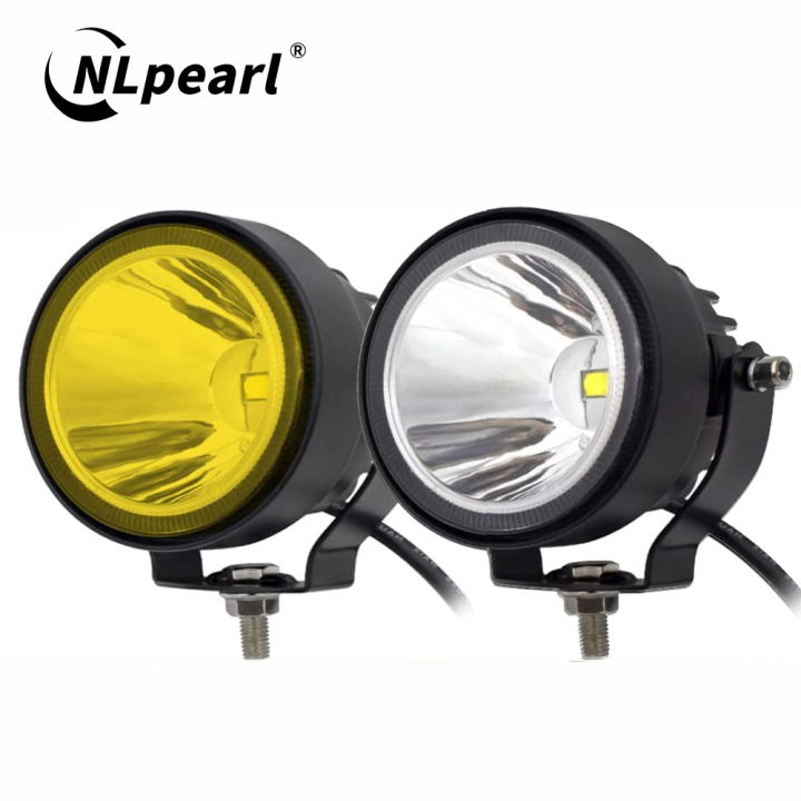 Nlpearl 4 Inch Led Work Light White Yellow Spot Flood Barra Cho 12v 24v