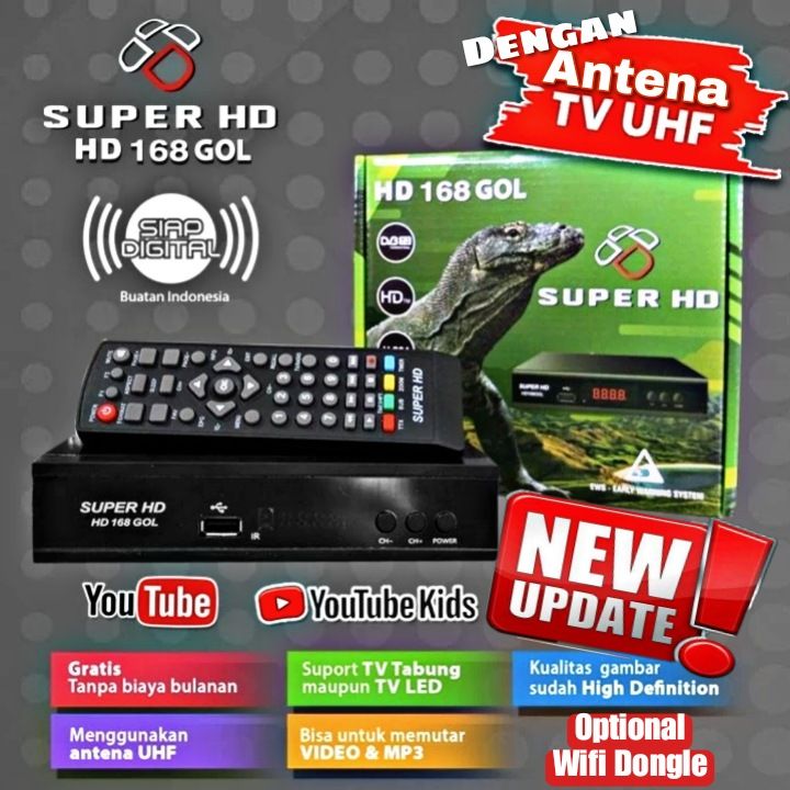 Setop Box Super Hd Gol Komodo Stb Digital Tv Dvb T Sinyal Tuner