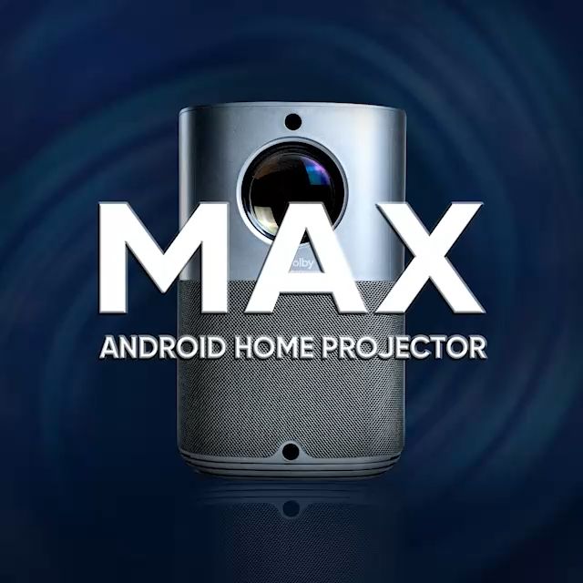 EROC Android Smart Home Proyektor Dolby FHD 415 ANSI Model MAX