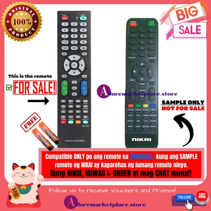 Ready To Use Universal TV Remote For NIKAI Smart TV Remote Read