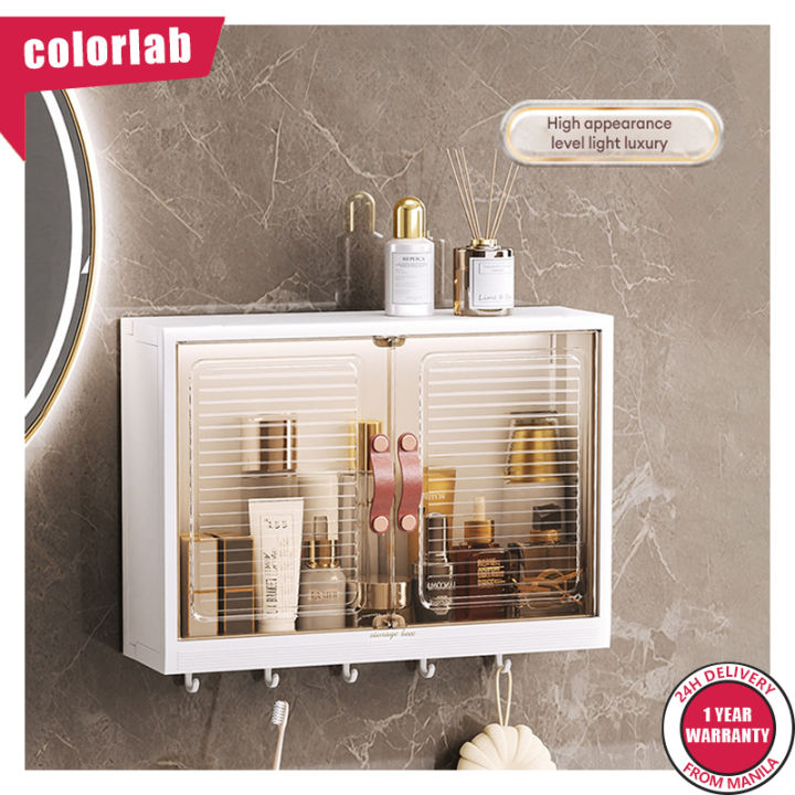 Colorlab Storage Cabinet Wall Mounted Storage Box Household Perforation