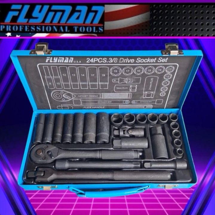 Socket Set Drive Flyman Original Pcs Mm To Mm Lazada Ph