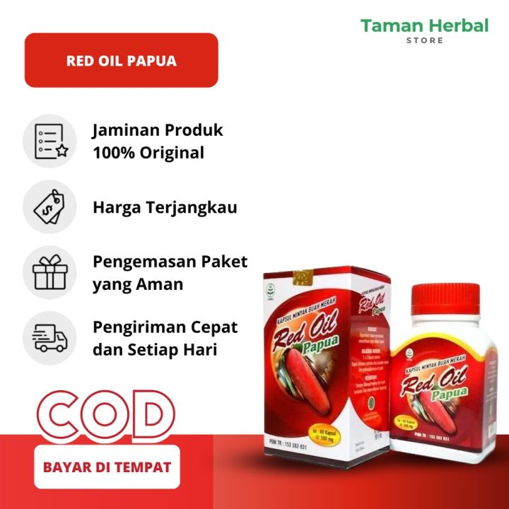 Red Oil Papua Kapsul Minyak Buah Merah Papua 60 Kapsul Lazada Indonesia