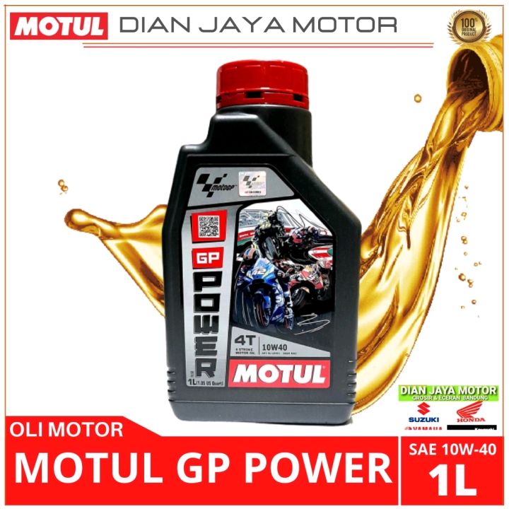 MOTUL GP POWER 1L SAE 10W 40 ORI OLI MESIN MOTUL GP POWER 1 LITER