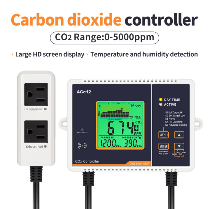 AGc12 Carbon Dioxide Controller Detector Automatic CO2 Concentration