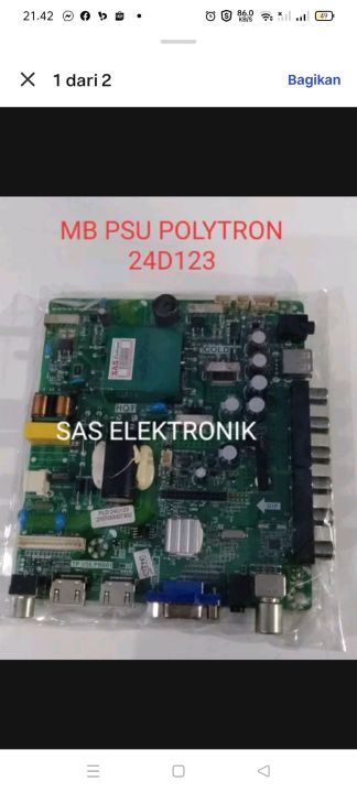 Mb Motherboard Mainboard Mesin Tv Led Polytron Pld D Pld D