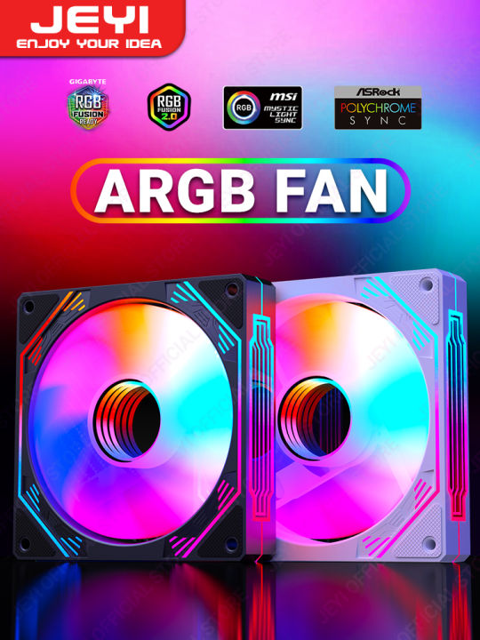 Jeyi Argb Fan Mm Pc Cooling Fans Computer Fan Ultra Silent Heatsink