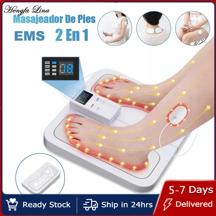 Hengfa Lina Ems Physiotherapy Pulse Foot Massager Pedicure Machine Foot