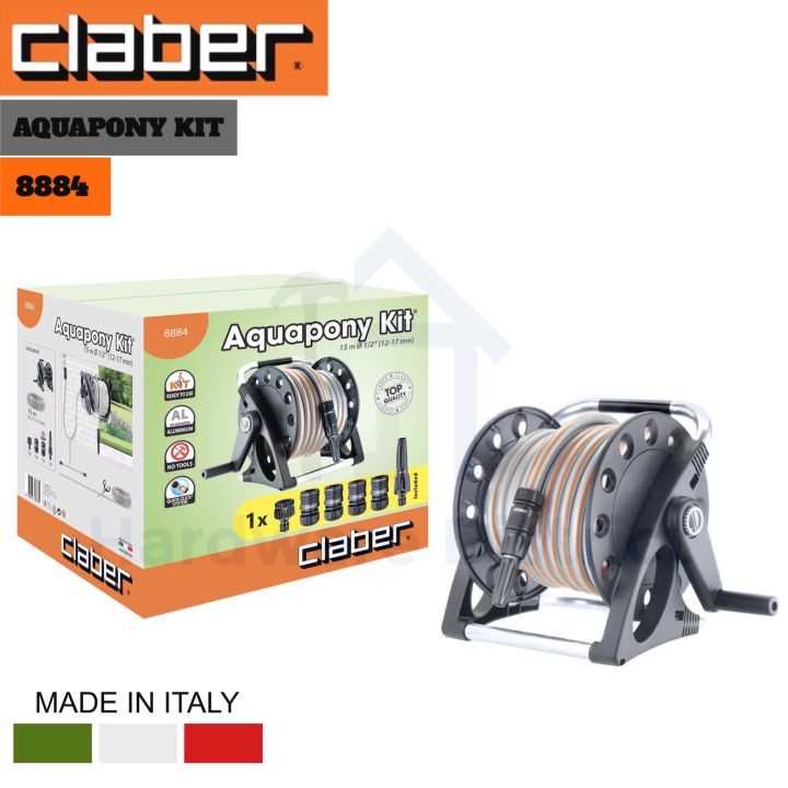 Original Claber Aquapony Kit M Hose Reel Lazada