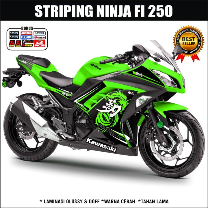 Striping Motor Ninja Fi Old Decal Stiker Kawasaki Ninja Fi Old