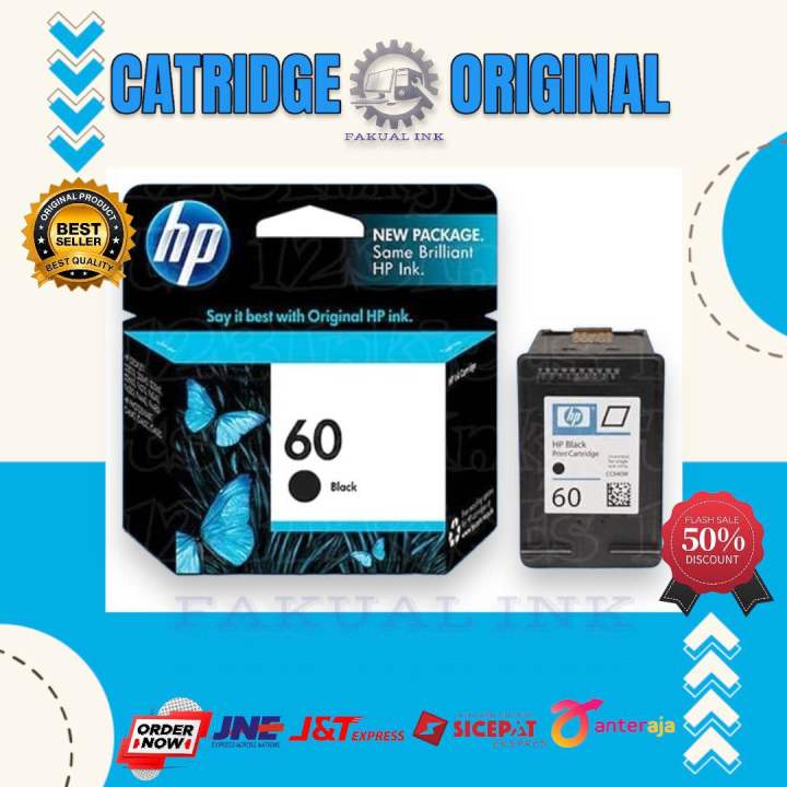 Tinta Hp 60 Black Colour Original Ink Catridge Lazada Indonesia