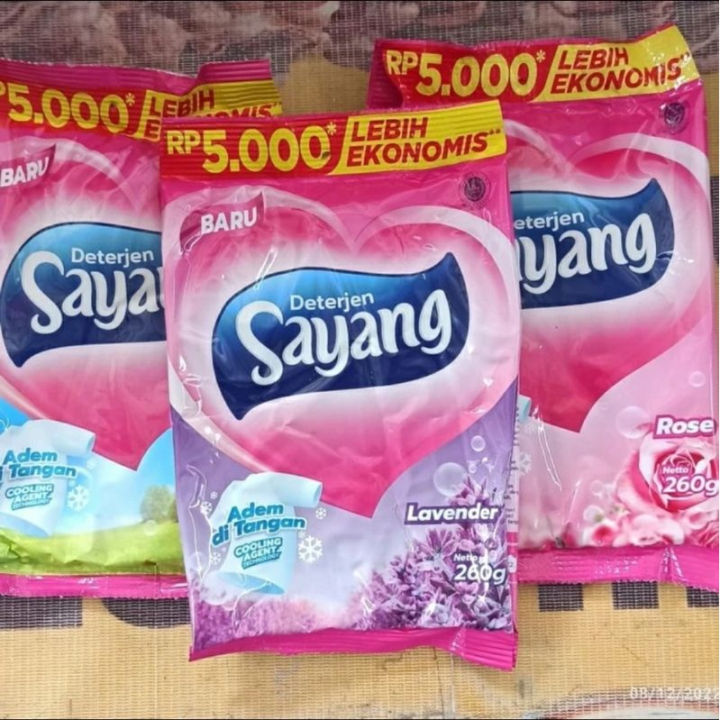 Detergent Sayang 260gr DETERGEN SAYANG BUBUK 260 GRAM DETERGEN SABUN