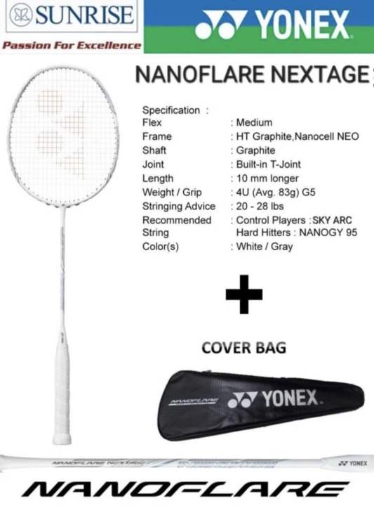 Raket Badminton Yonex Nanoflare Nextage Original Lazada Indonesia