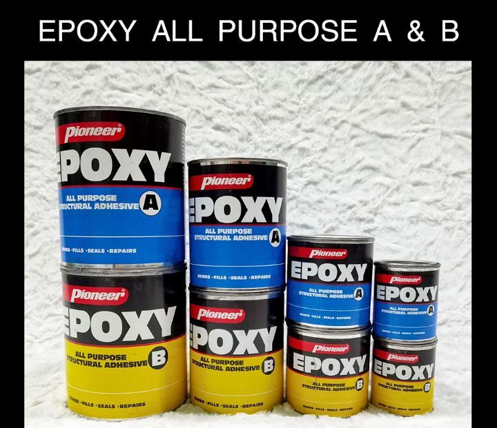 PIONEER EPOXY A B ALL PURPOSE STRUCTURAL ADHESIVE 1 4PINT 1 2PINT