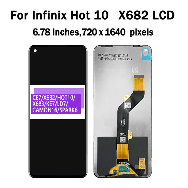 TFT With Frame For OPPO Reno 7Z 8Z 6 Lite 8 Lite 5G CPH2343 CPH2365 LCD