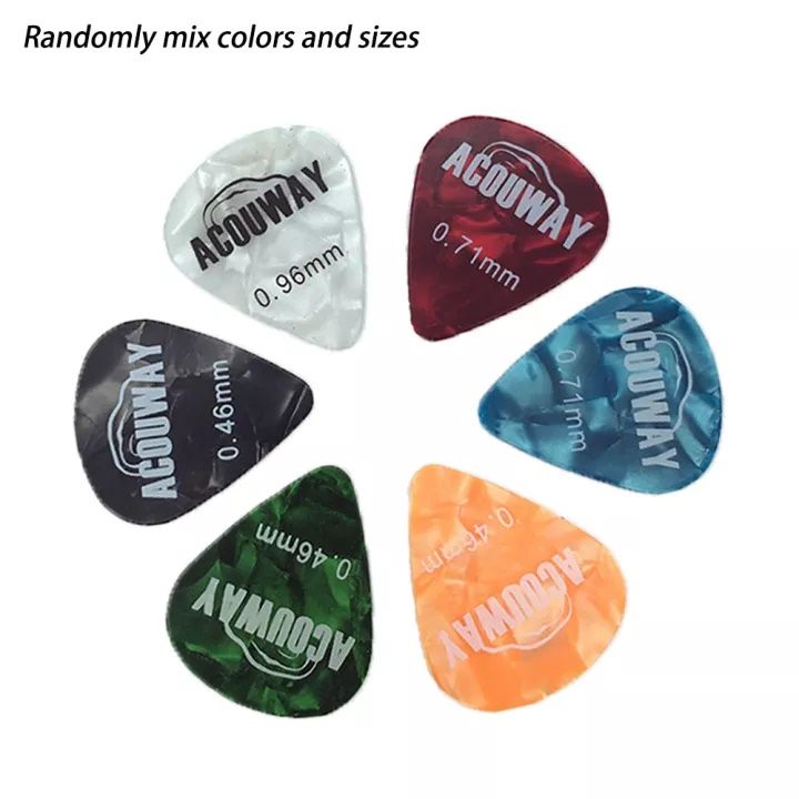 Pieces Celluloid Guitar Picks Mediator Thickness