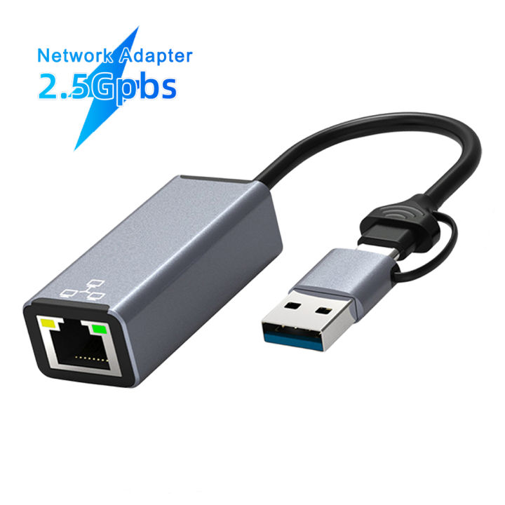 Type C Usb Ethernet Adapter Mbps High Speed External Network Card