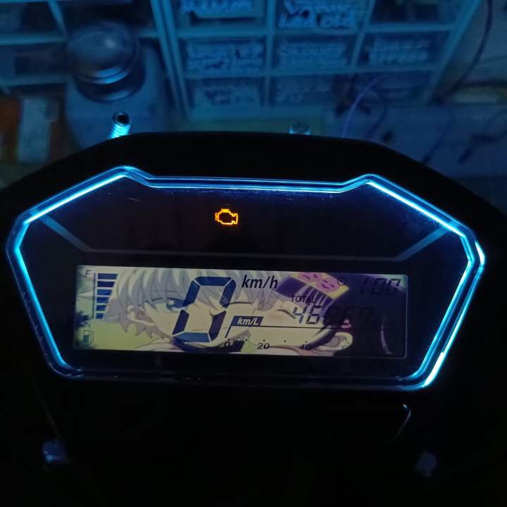 Custome Stiker Anime Lcd Speedometer Honda New Vario