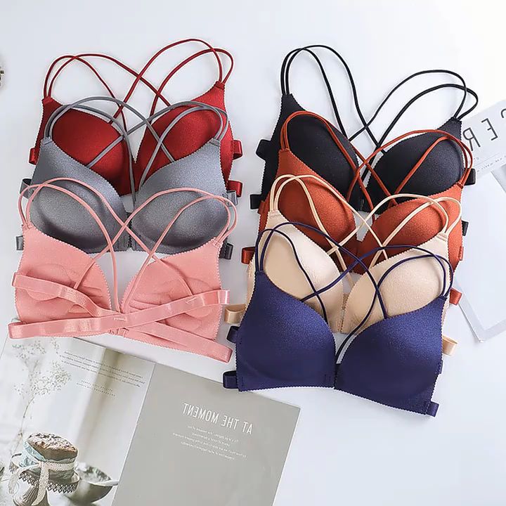 Bra Women Non Wired Cotton Underwear Wireless Bra Lingerie Girl Sling Tube Top Sports Sexy Bra