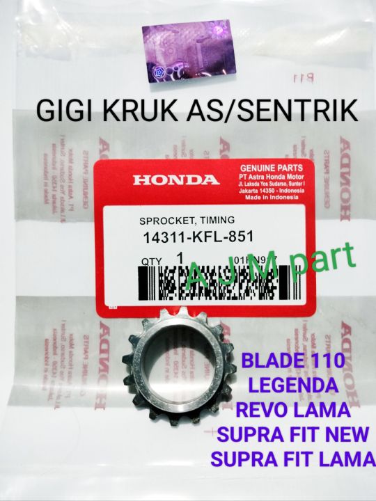 GEAR GIR GIGI KRUK AS SENTRIK SPROCKET TIMING HONDA SUPRA FIT NEW