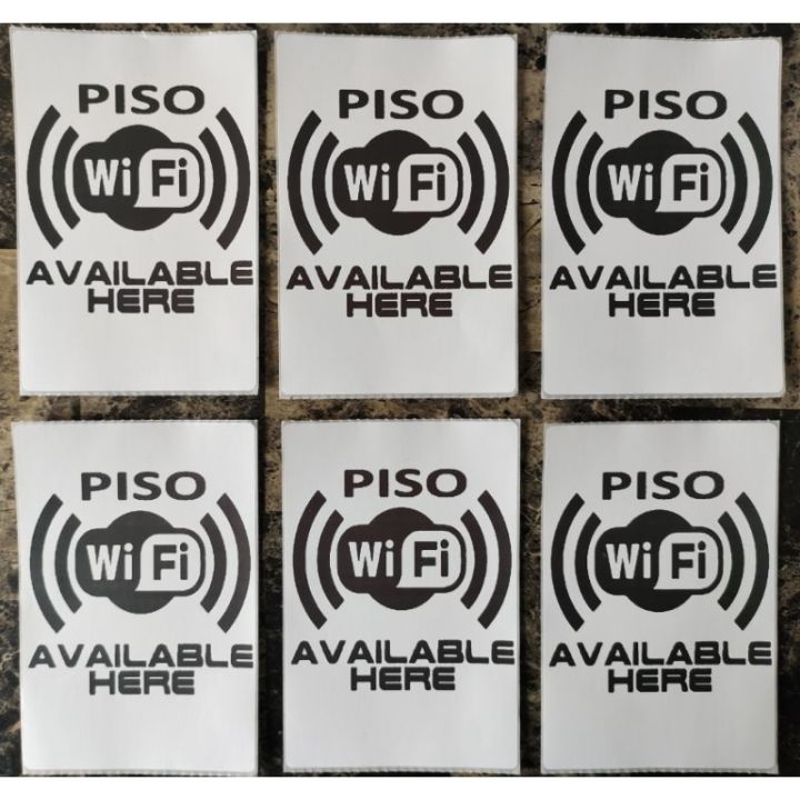 Piso Wifi Signage Quality Thermal Sticker Lazada Ph