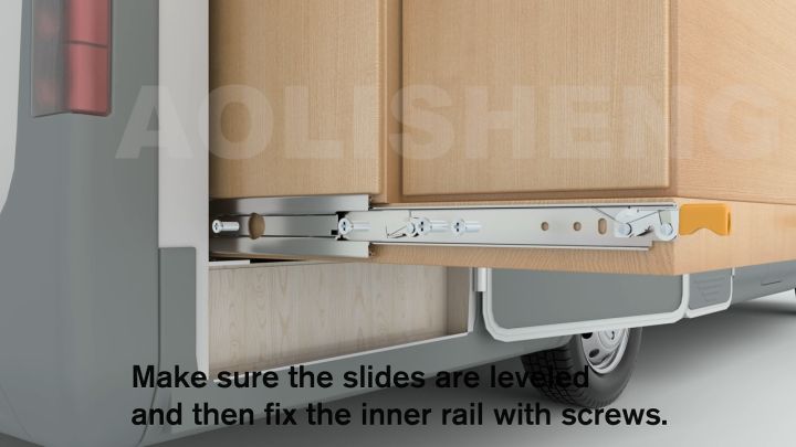 Aolisheng Pair Heavy Duty Drawer Slides With Lock Inch Lb