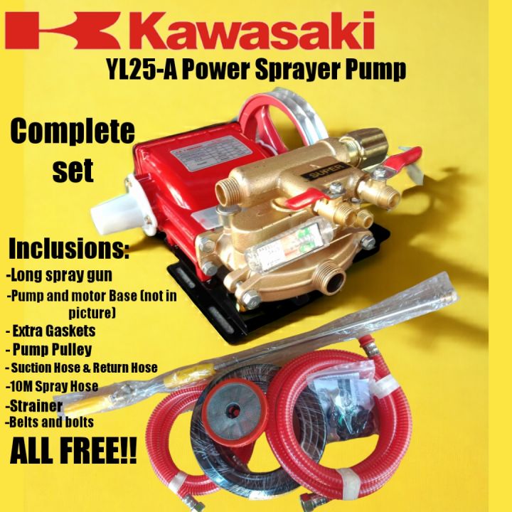 Power Sprayer Pump Set Kawasaki Complete Set With Base And Nozzle