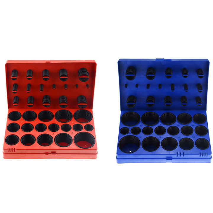 419PCS Box Rubber O Ring Kit Seal Gasket Universal Rubber O Ring