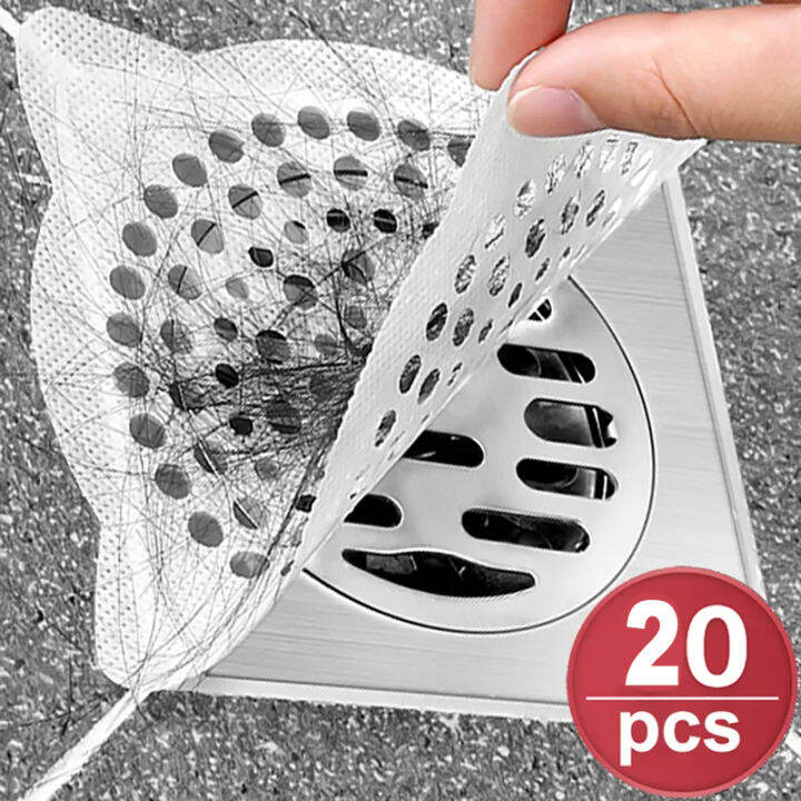 Pcs Disposable Floor Drain Sticker Bathroom Hair Catcher Stopper