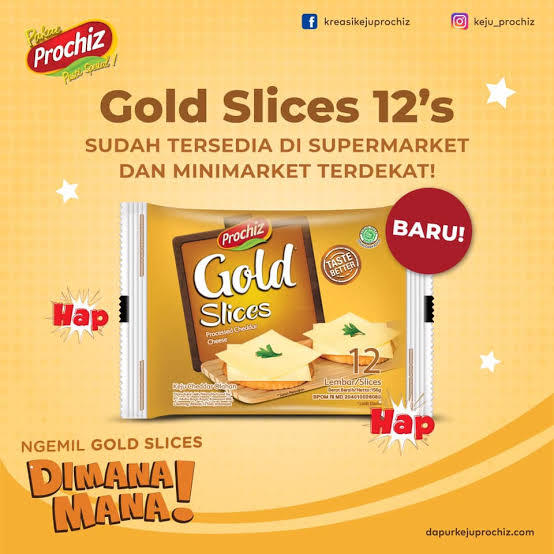 Keju Prochiz Gold Slices Lembar Lazada Indonesia