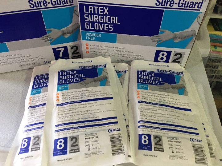 10 Pairs Sureguard Sterile Latex Gloves 7 0 Lazada PH