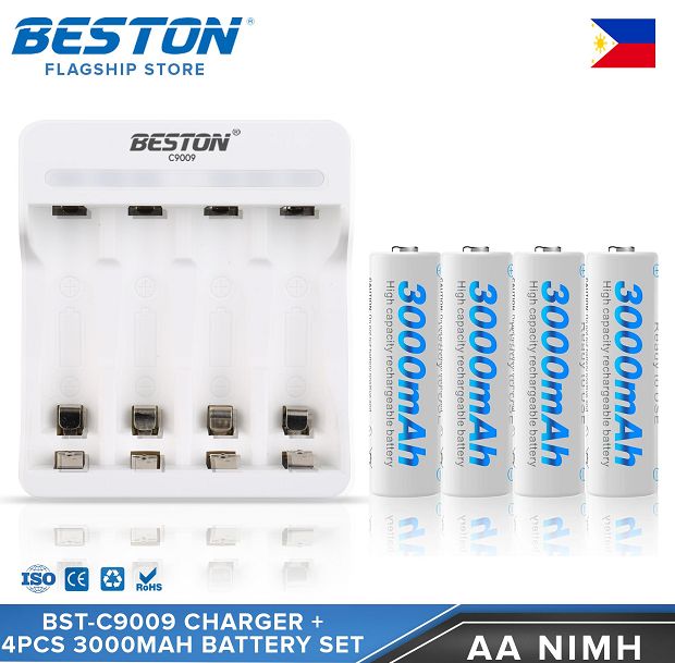 Beston Set Bst C Charger Aa Aaa Rechargeable Battery V Nimh