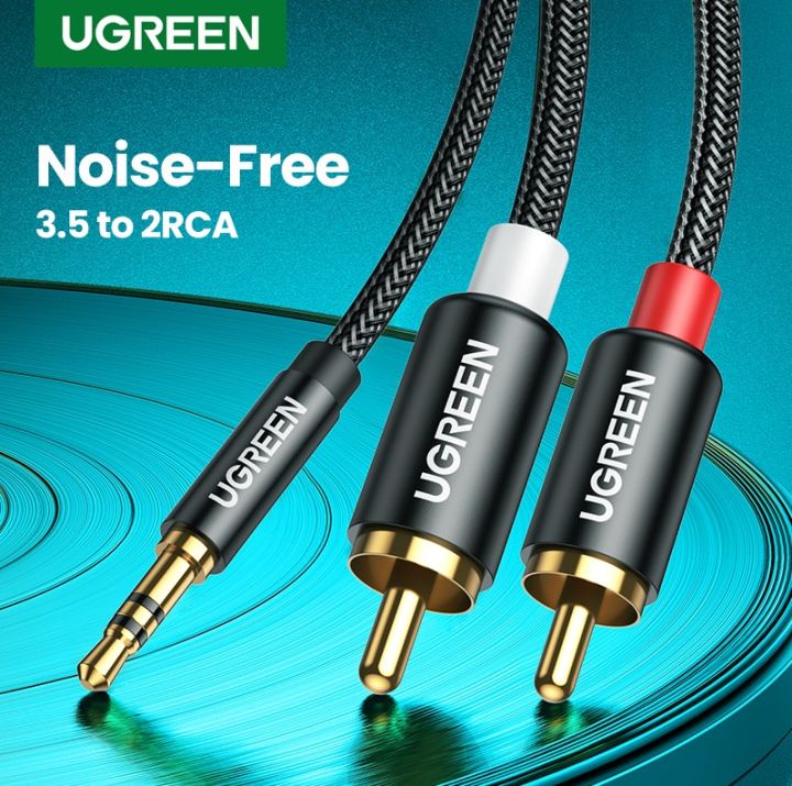 Ugreen Mm Male To Rca Male Auxiliary Stereo Y Splitter Audio Cable