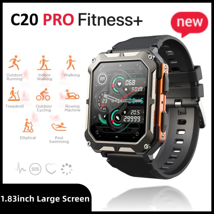 UTELITE Ready C20 Pro Smart Watch 1 83 Inches Square Screen Bluetooth