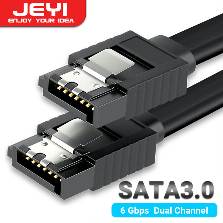 JEYI SATA Cable III 6Gbps 40CM Straight Bend HDD SDD Data Cable With