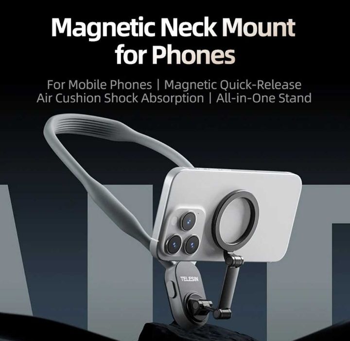 Strap Kalung Magnetic Neck Mount For Smartphone Telesin Mnm