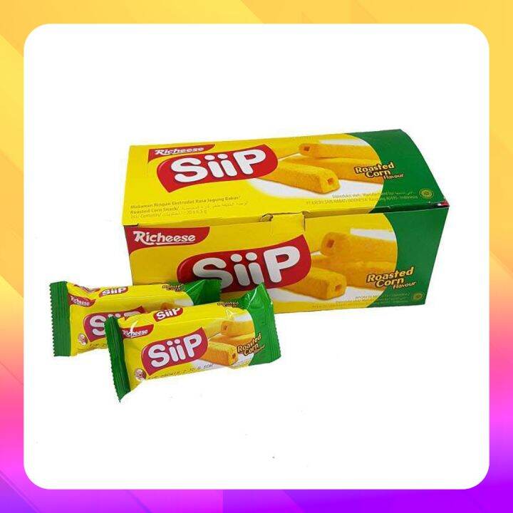 NABATI Siip Roasted Corn Box Isi 20 Pcs Cemilan Makanan Ringan