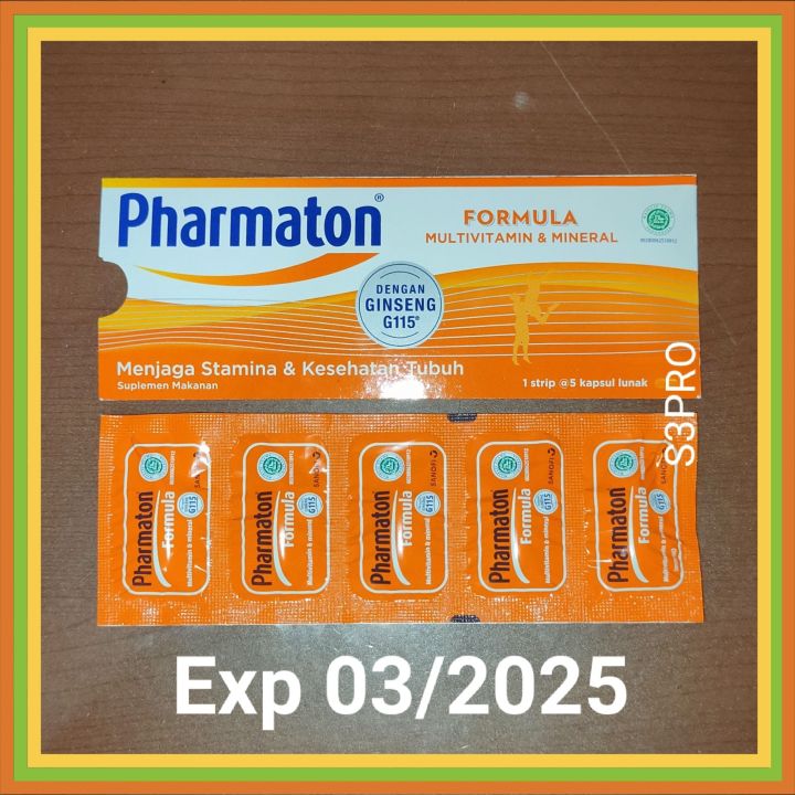 Pharmaton Formula Multivitamin Dan Ginseng Strip Kapsul